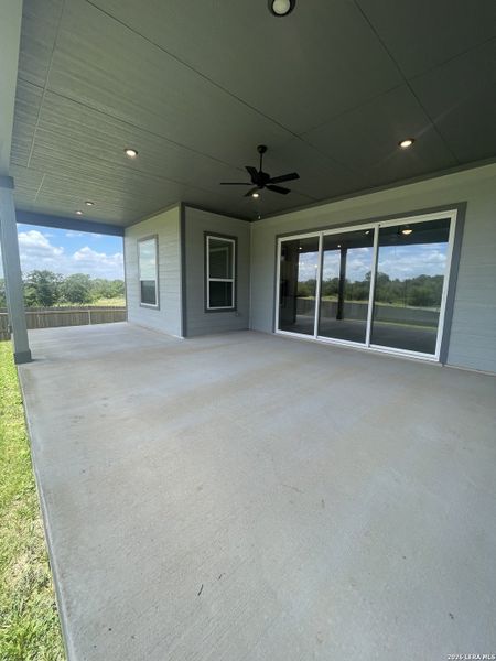 Exterior details and patio area of a home in Potranco West, Castroville (Image 16). Exterior details and patio area of a home in Potranco West, Castroville (Image 16).