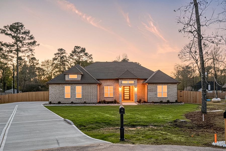 Front exterior of a new home in , Magnolia, TX, highlighting curb appeal (Image 29). Front exterior of a new home in , Magnolia, TX, highlighting curb appeal (Image 29).