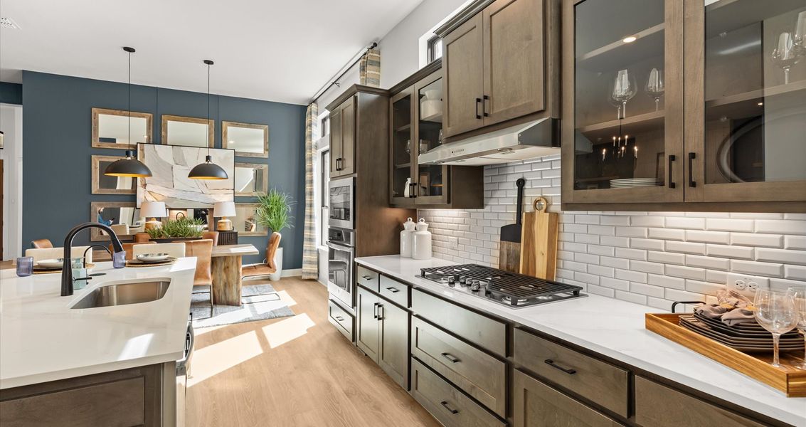 Furnished interior view inside a new home in 6 Creeks, Kyle (Image 10).