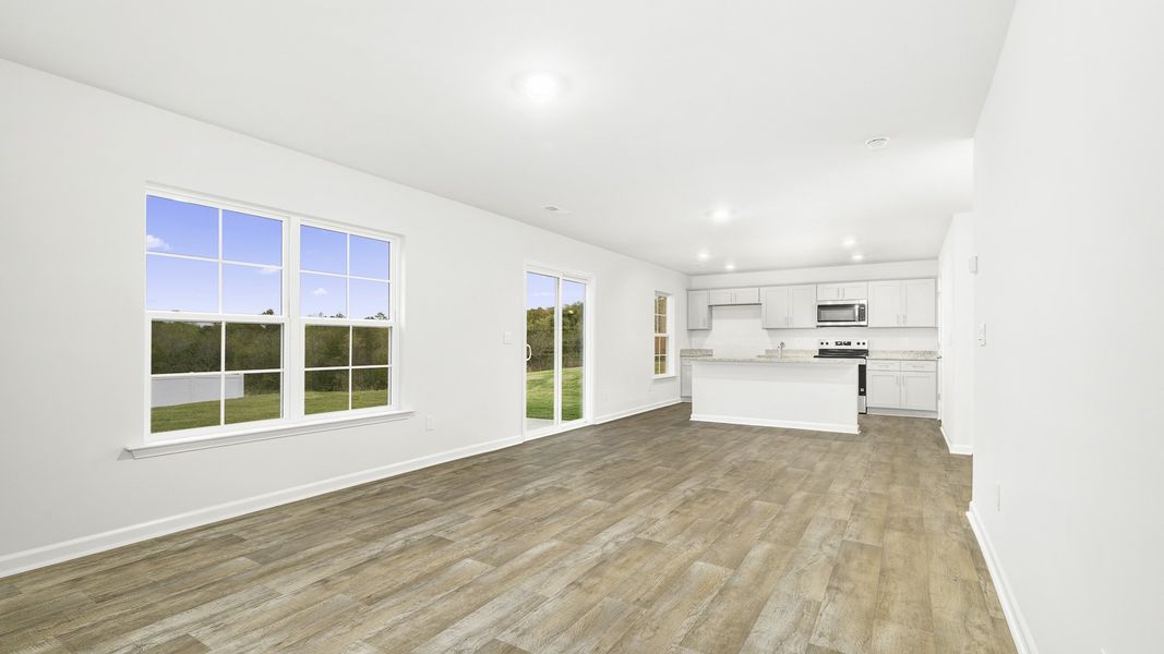 Spacious, unfurnished interior of a new home in Hudson Glen, Mocksville (Image 20). Spacious, unfurnished interior of a new home in Hudson Glen, Mocksville (Image 20).
