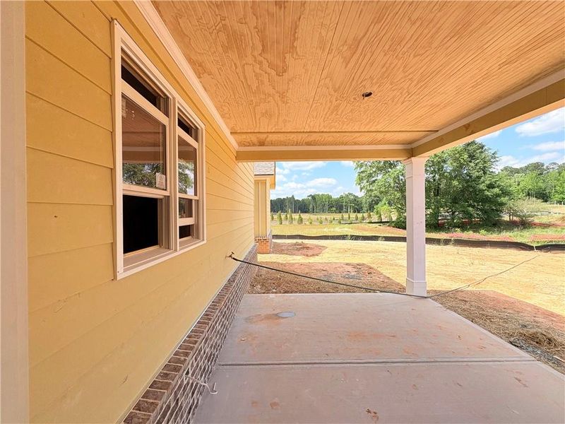 Exterior details and patio area of a home in The Tillery, Marietta (Image 30).