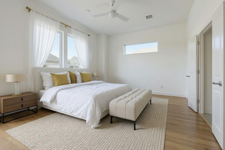 Furnished interior view inside a new home in Upland Estates, Houston (Image 8).