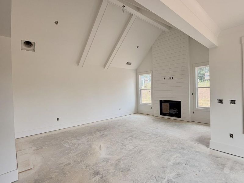 In-progress construction of a new home in Livingstone Park, Kennesaw, GA (Image 30).
