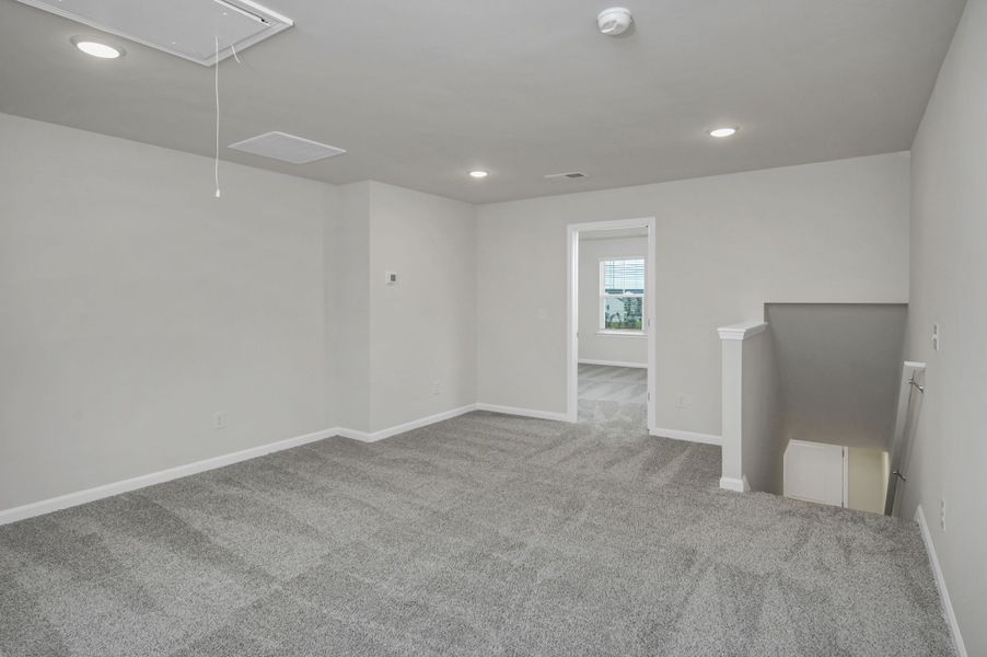 Representative unfurnished interior of a home built from the Harper by Veranda Homes in The Abbey at Trolley Run Station, Aiken (Image 15).