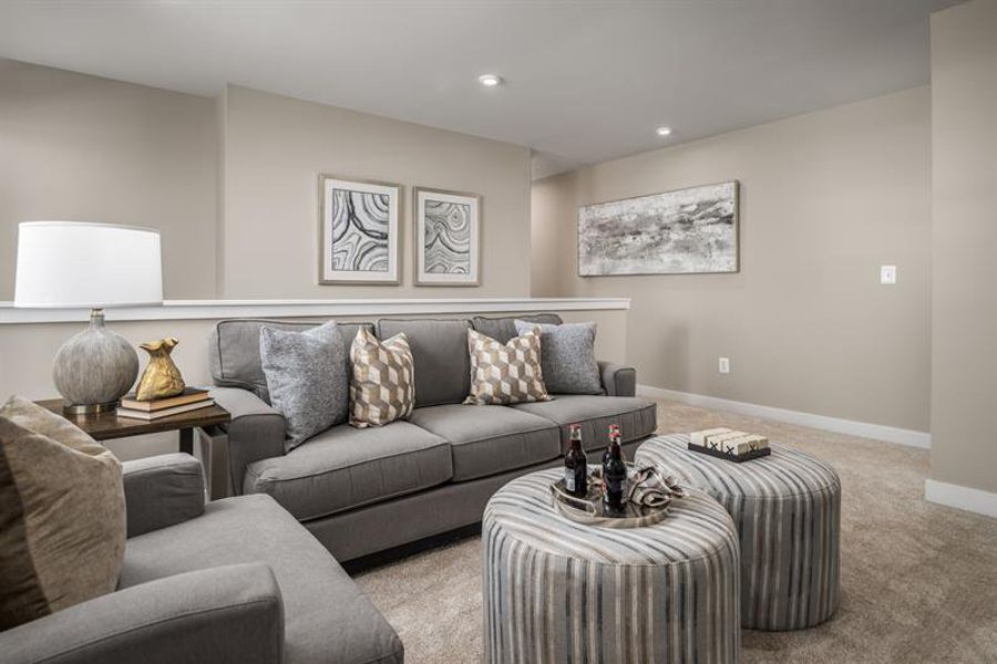 Representative furnished interior of a home built from the Saint Lawrence by Ryan Homes in Muirwood, Murfreesboro (Image 18).