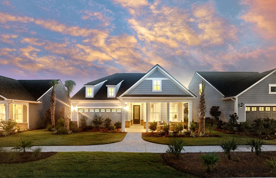 Representative exterior photo of a completed home built from the Palmary by Del Webb in Del Webb North Myrtle Beach, North Myrtle Beach, SC (Image 17).