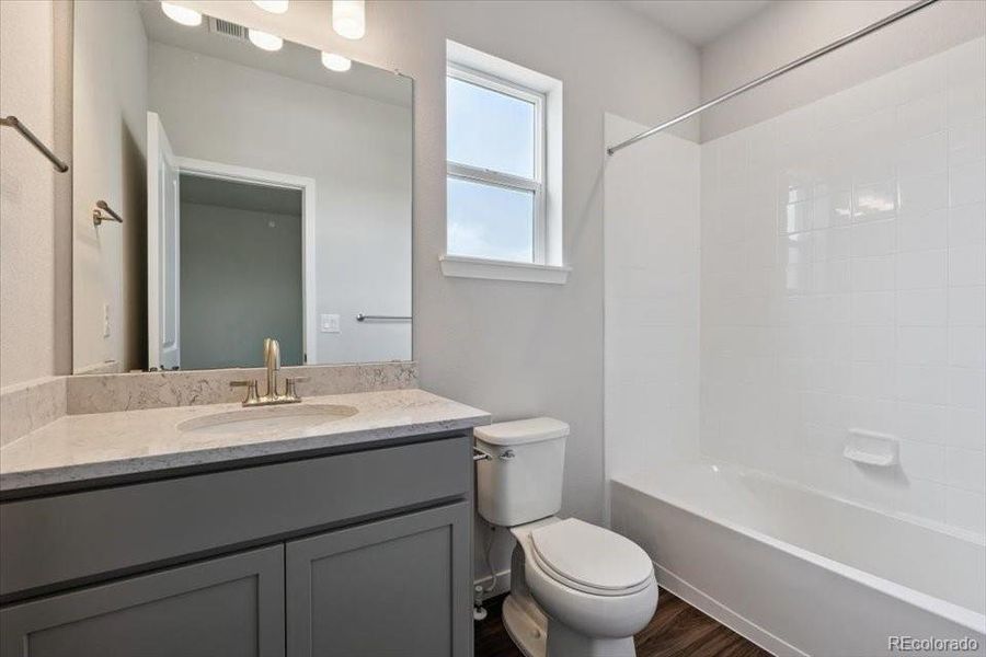 Furnished interior view inside a new home in Prestige Collection at Parkdale Commons, Erie (Image 11). Furnished interior view inside a new home in Prestige Collection at Parkdale Commons, Erie (Image 11).