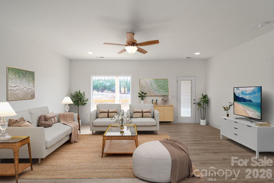 Furnished interior view inside a new home in , Monroe (Image 10).