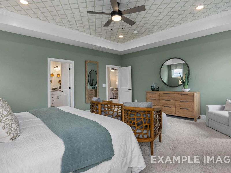 Furnished interior view inside a new home in Laneridge Estates, Raleigh (Image 12).