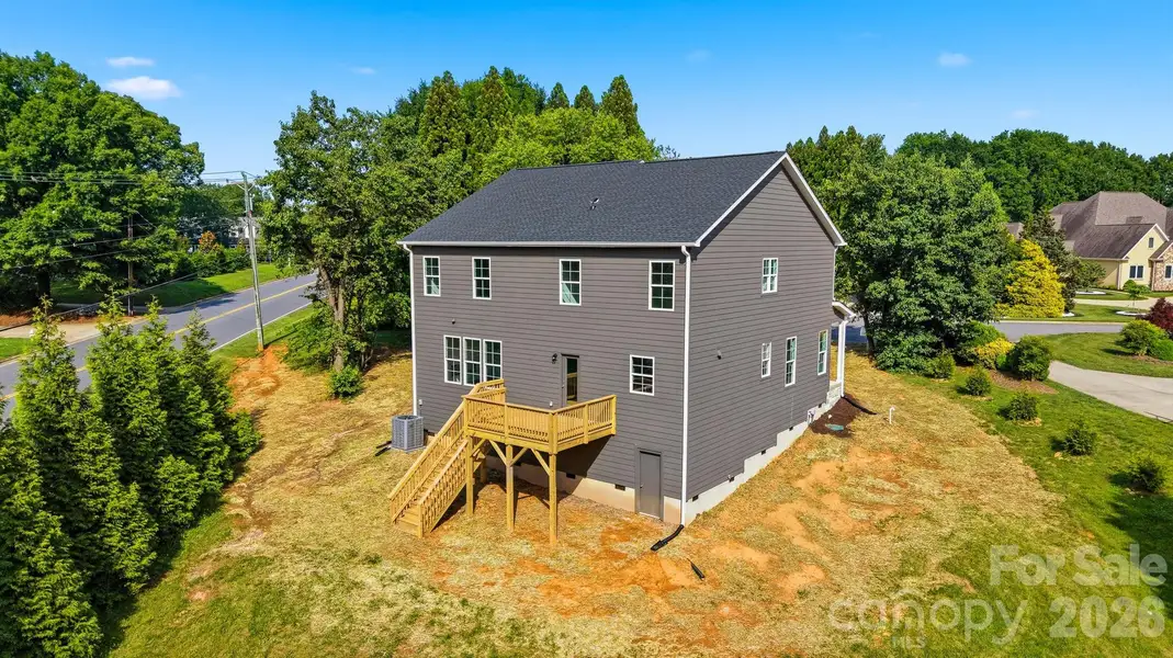 Exterior details and patio area of a home in , Hickory (Image 28).