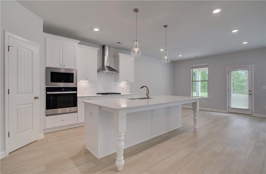 Furnished interior view inside a new home in Cambria at Traditions, Hampton (Image 7).