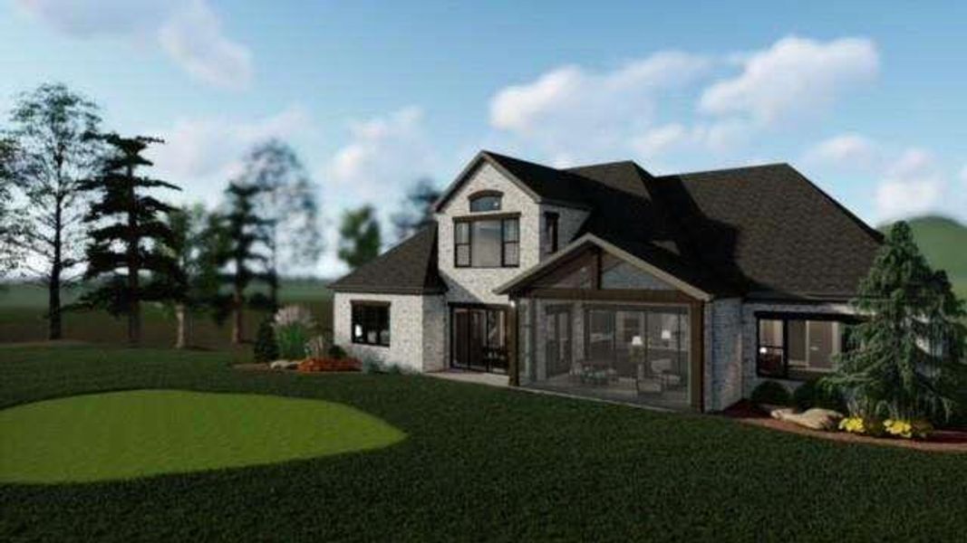 Front exterior of a new home in , Gainesville, GA, highlighting curb appeal (Image 2).