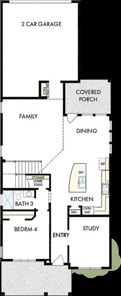 2D floor plan layout of this home in Goodnight Ranch, Austin, TX (Image 2). 2D floor plan layout of this home in Goodnight Ranch, Austin, TX (Image 2).