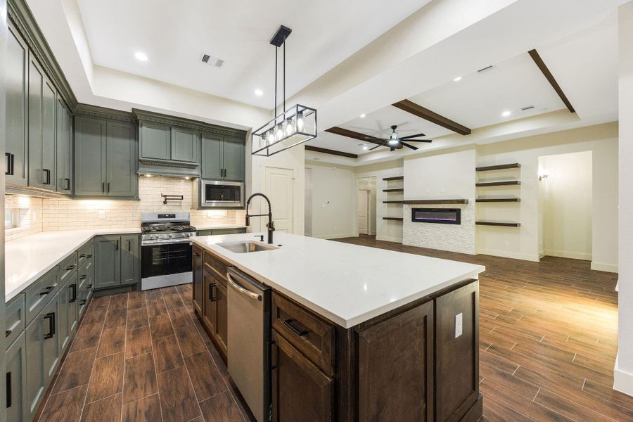 Furnished interior view inside a new home in , Porter (Image 8).