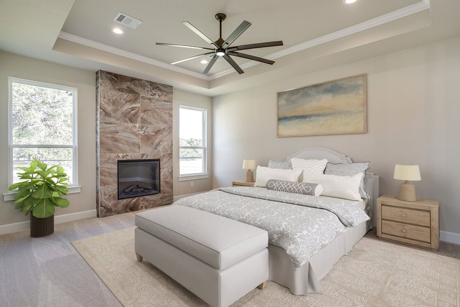 Representative furnished interior of a home built from the The Lubbock by Kenmark Homes in Cotten Creek, Azle (Image 8). Representative furnished interior of a home built from the The Lubbock by Kenmark Homes in Cotten Creek, Azle (Image 8).