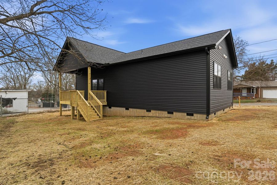 Exterior details and patio area of a home in , Kannapolis (Image 2). Exterior details and patio area of a home in , Kannapolis (Image 2).