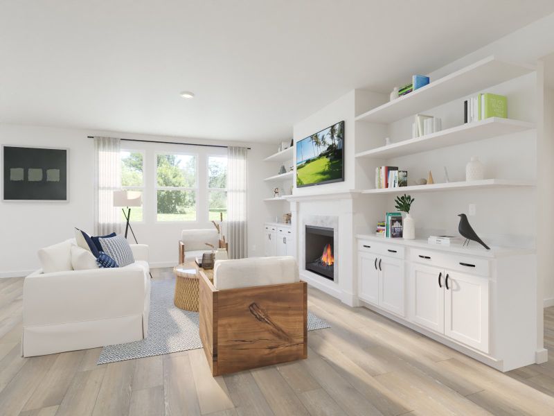 Furnished interior view inside a new home in Station Hill - Reserve Series, Thompson's Station (Image 5).