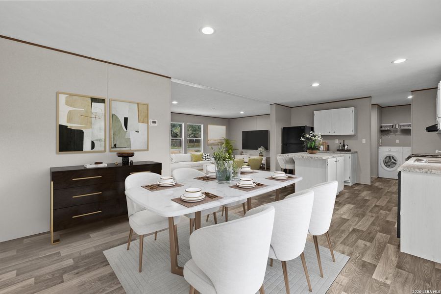 Furnished interior view inside a new home in , Floresville (Image 4).