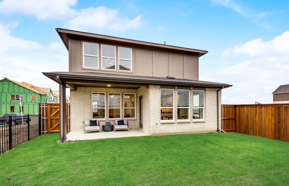 Spacious, fenced-in backyard