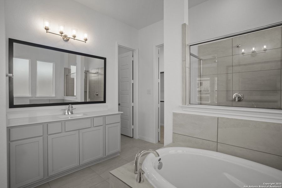 Furnished interior view inside a new home in Stillwater Ranch, San Antonio (Image 16). Furnished interior view inside a new home in Stillwater Ranch, San Antonio (Image 16).