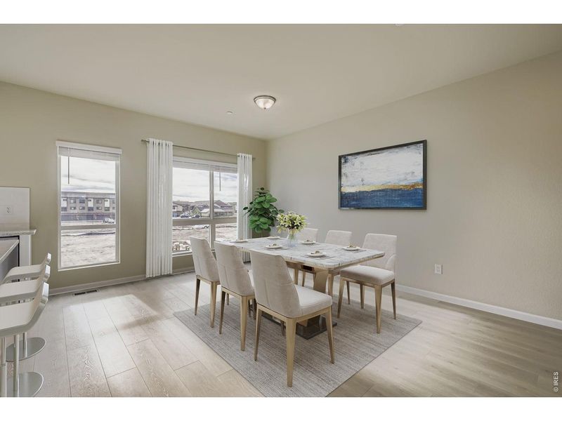 Furnished interior view inside a new home in Northfield, Fort Collins (Image 3). Furnished interior view inside a new home in Northfield, Fort Collins (Image 3).