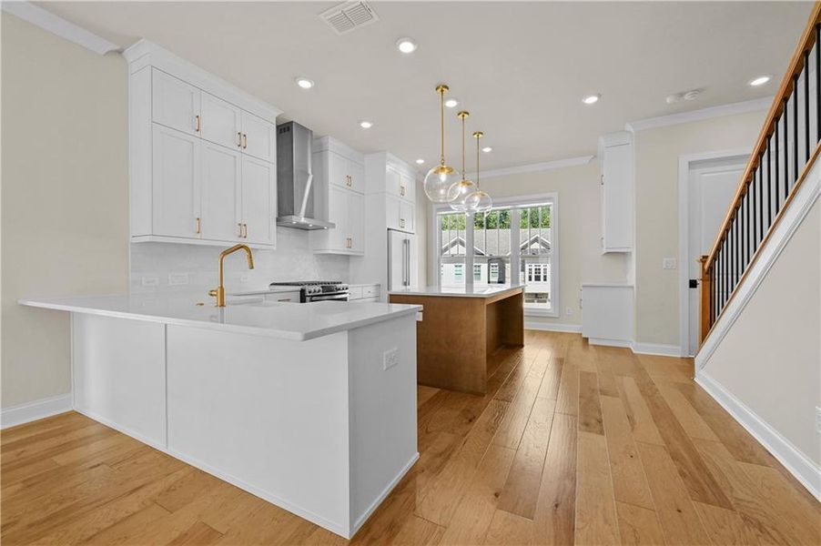 Furnished interior view inside a new home in , Johns Creek (Image 11).