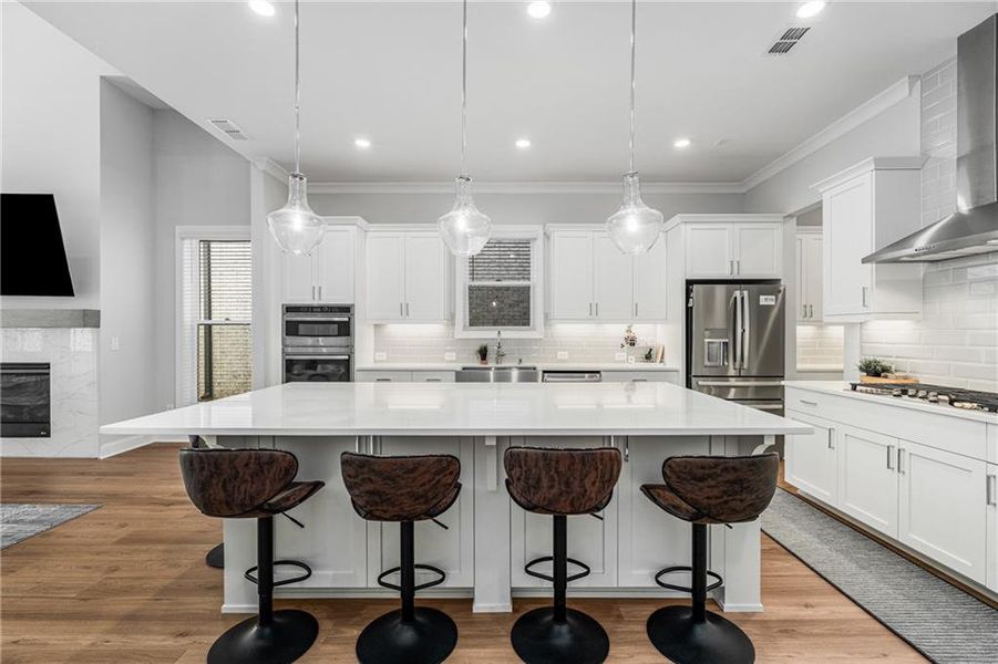 Furnished interior view inside a new home in , Johns Creek (Image 15). Furnished interior view inside a new home in , Johns Creek (Image 15).