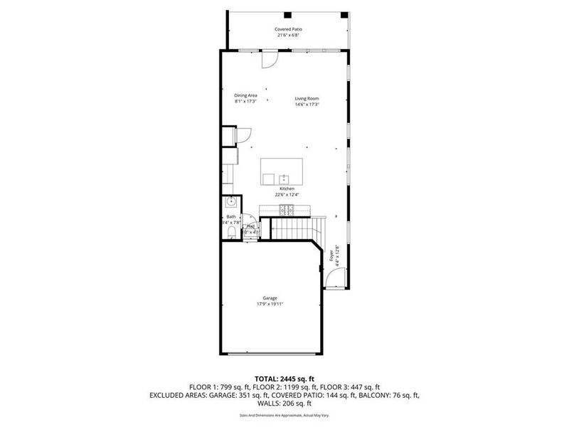 2D floor plan layout of this home in , Alpharetta, GA (Image 5).
