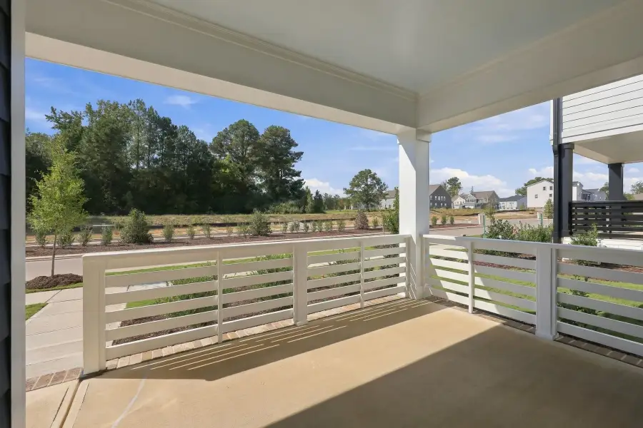Exterior details and patio area of a home in Allen Park, Raleigh (Image 3).
