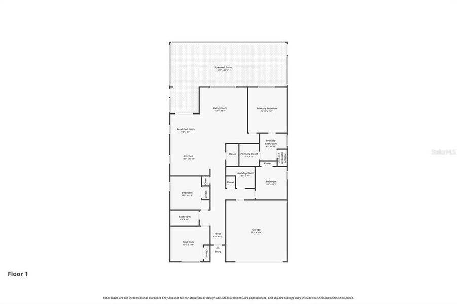 2D floor plan layout of this home in EverBe, Orlando, FL (Image 5). 2D floor plan layout of this home in EverBe, Orlando, FL (Image 5).