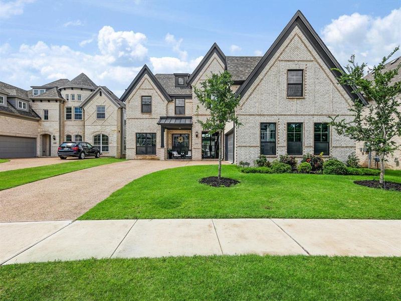Front exterior of a new home in , Celina, TX, highlighting curb appeal (Image 21). Front exterior of a new home in , Celina, TX, highlighting curb appeal (Image 21).