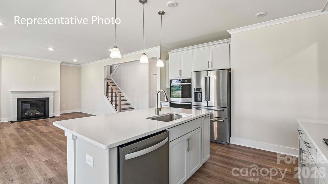 Furnished interior view inside a new home in Avalon of Gastonia, Gastonia (Image 10).