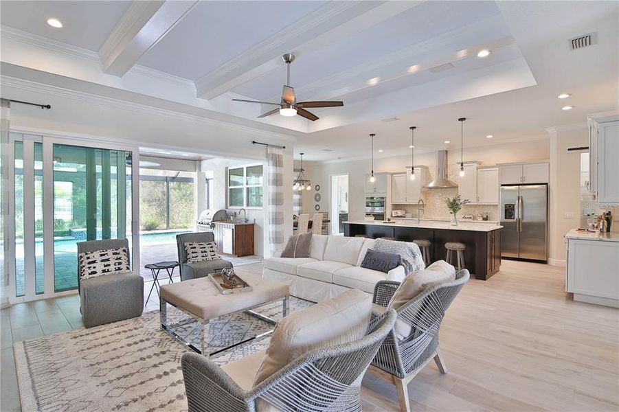 Furnished interior view inside a new home in , Sarasota (Image 17).