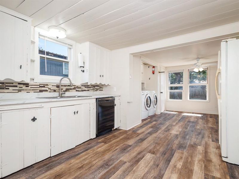 Kitchen and utility area