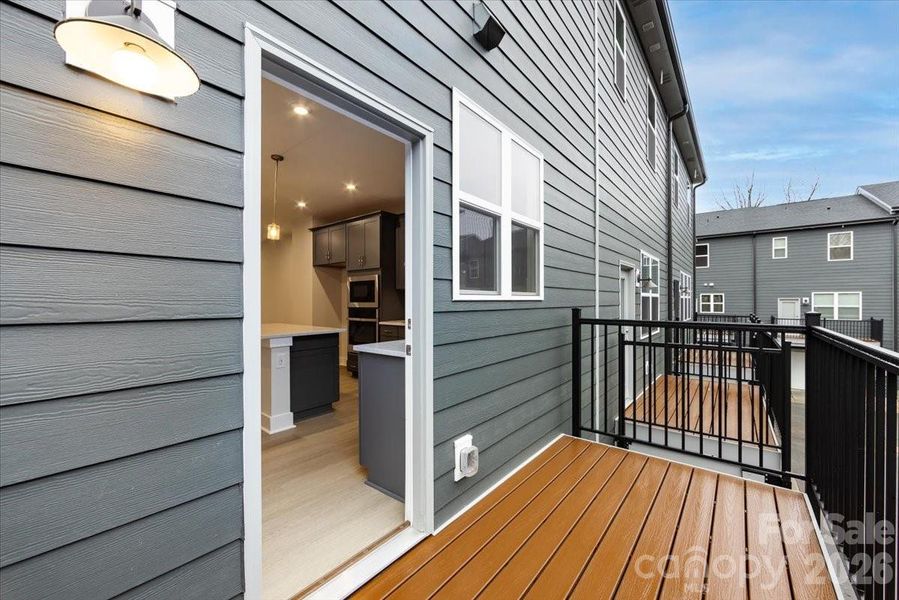 Second floor outdoor living