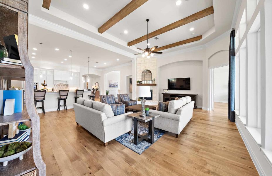 Furnished interior view inside a new home in Artavia 70′, Conroe (Image 26).