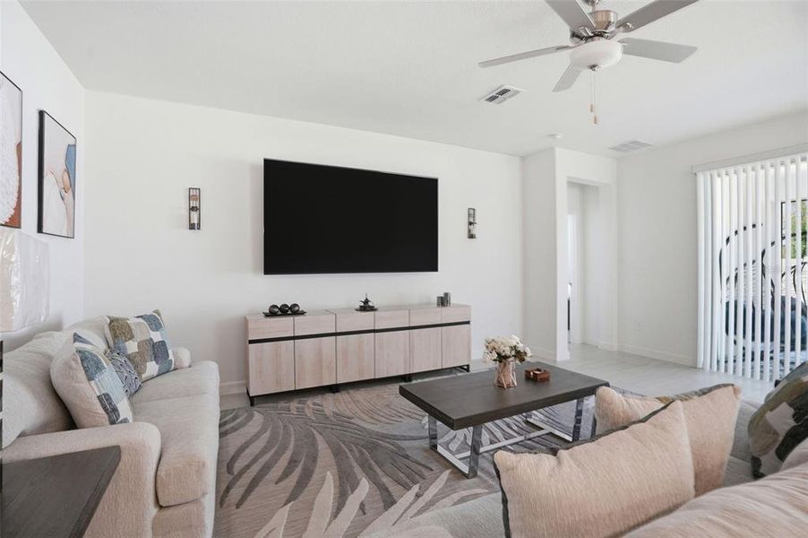 Furnished interior view inside a new home in Mirada Active Adult, San Antonio (Image 47).