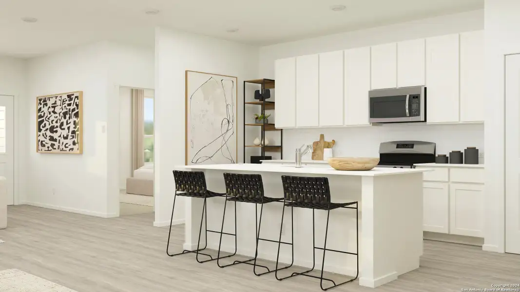 Furnished interior view inside a new home in Guadalupe Heights, Seguin (Image 24).