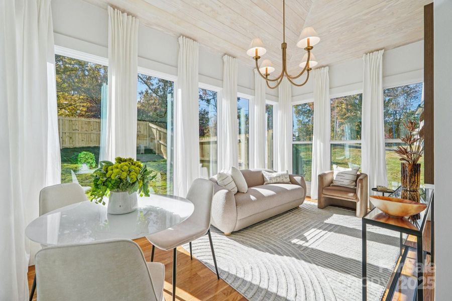 Furnished interior view inside a new home in , Charlotte (Image 8).