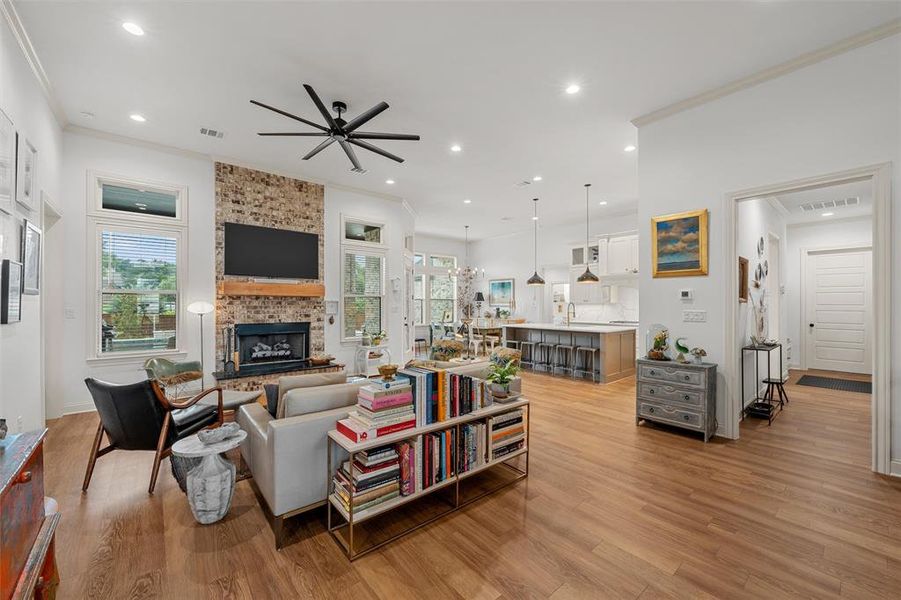 Furnished interior view inside a new home in , Woodway (Image 10).