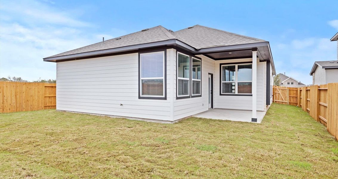 Representative exterior details of a home built from the Rhyan by Chesmar Homes in Stream Waters, Seguin (Image 2). Representative exterior details of a home built from the Rhyan by Chesmar Homes in Stream Waters, Seguin (Image 2).