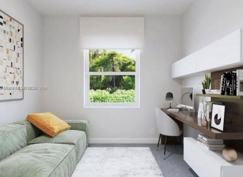 Furnished interior view inside a new home in , Miami (Image 9). Furnished interior view inside a new home in , Miami (Image 9).