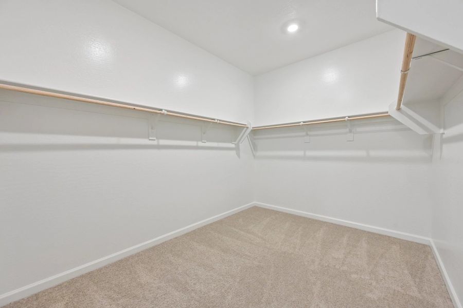 Primary walk in closet