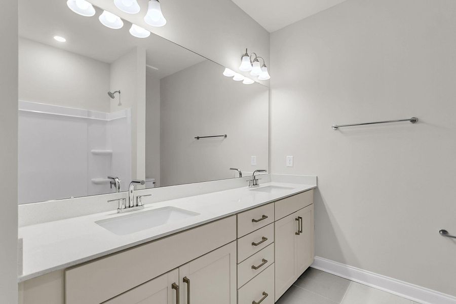 Furnished interior view inside a new home in Tidewater at Lakes of Cane Bay, Summerville (Image 15).
