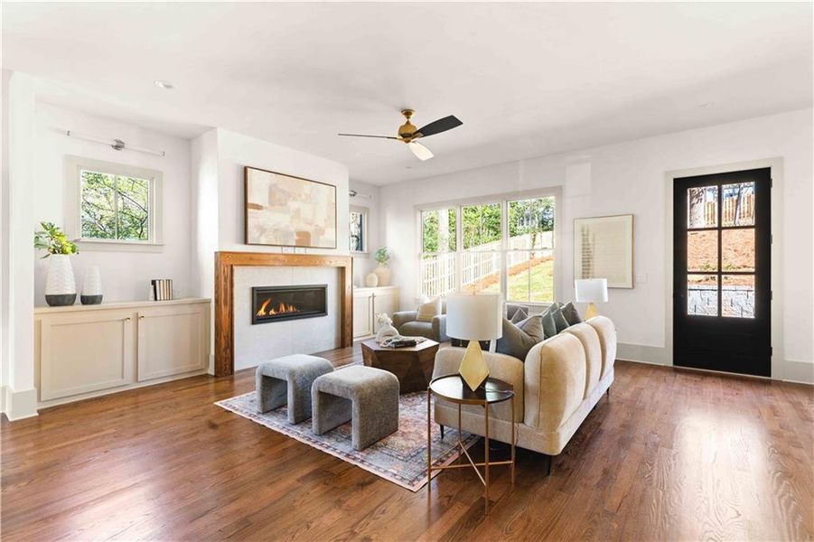 Furnished interior view inside a new home in , Decatur (Image 58).