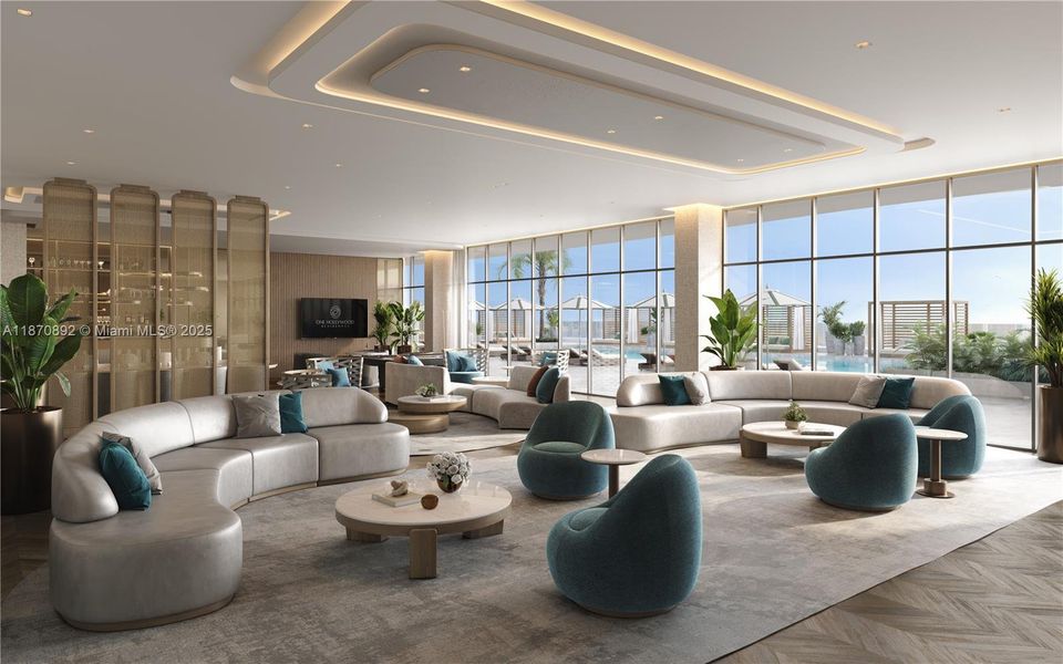 Furnished interior view inside a new home in , Hollywood (Image 7).