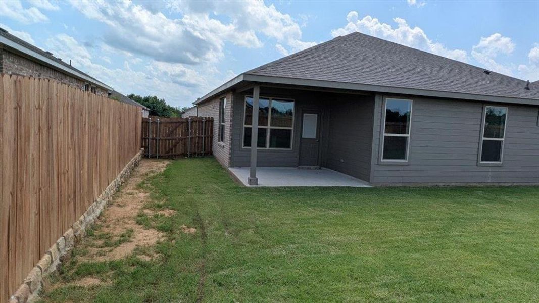 Front exterior of a new home in Lankford Farms, Cleburne, TX, highlighting curb appeal (Image 12).