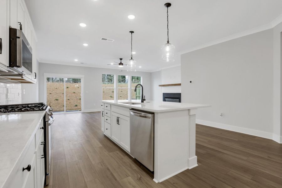 Furnished interior view inside a new home in Villas at Dawsonville Townhomes, Dawsonville (Image 11).