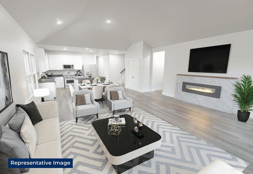 Representative furnished interior of a home built from the Reagan Select F by First Texas Homes in Solterra, Mesquite (Image 9).