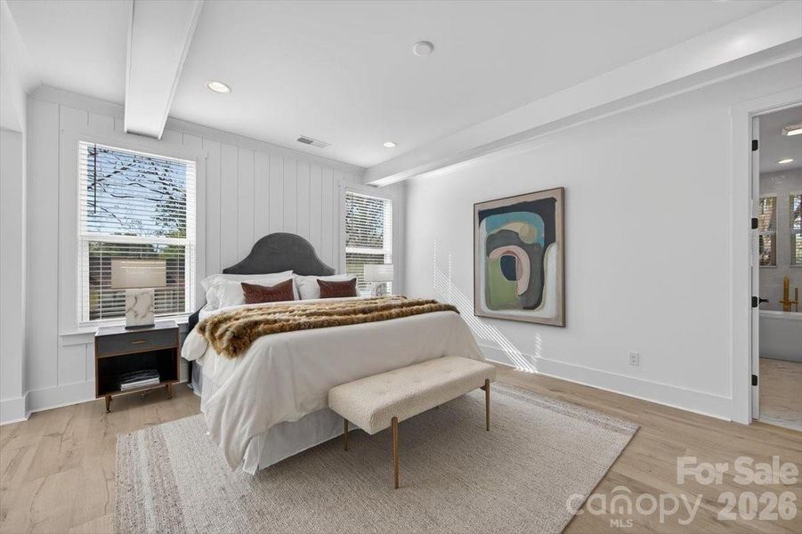 Furnished interior view inside a new home in , Charlotte (Image 27).